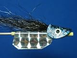 NEW FLIES Pearlescent Nuclee-r UVA Holographic & Glow in Dark Sinking Sharkskin Head Tube & Trolling Turbulator Fly #136
