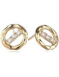 Kelly Wearstler Syon 18k Gold Finish Clear Faceted Crystal Earrings