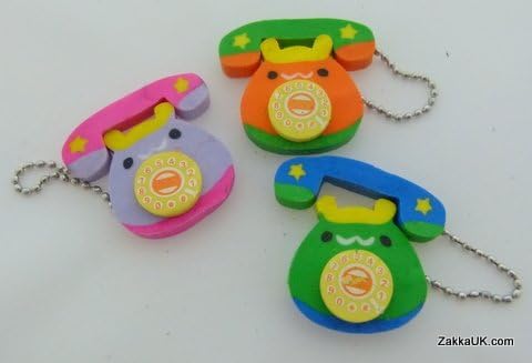 Kawaii Cute Classic Telephone Erasers (3 colours)