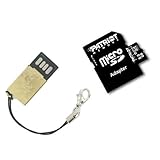 8GB Patriot microSDHC Memory Card + USB Reader (Metal Shell) + SD Adapter f ....