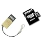 8GB Patriot microSDHC Memory Card + USB Reader (Metal Shell) + SD Adapter for use with HTC EVO 4G / Desire S / Wildfire S / HD2 / HD7 / Hero / Inspire 4G / Thunderbolt 4G Incredible 4G / Sensation 4G / ChaCha / MyTouch 3G Slide