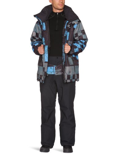 Quiksilver Men's NEXT MISSION PRINTED INS JKT-Next Mission Printed INS Snow Jackets - Black, Medium