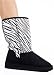 Classic Casual Snow Boot with Faux Suede Outer from Hot Fash Shoes - SONG Zebra