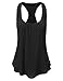 JJ Perfection Women's Texture Woven Chiffon Racerback Tank Top