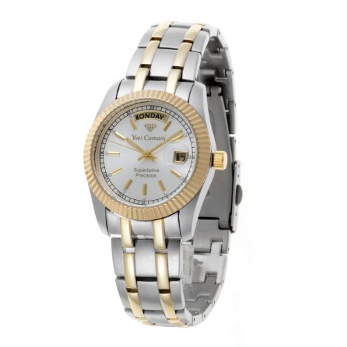 Yves Camani Herren-Armbanduhr XL Yaards bicolor Analog Edelstahl beschichtet YC1024-C Preisvergleich