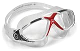 Aqua Sphere Vista Swim Mask Clear Lens Goggles (White/Red)