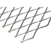 Carbon Steel Expanded Metal Flat Sheet, 3/4" LWD Diamond Openings, 74% Open Area