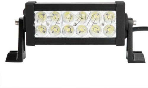 7.5" CREE Off-Road Auxiliary Lighting LED Work Light Bar - 36W Flood Beam