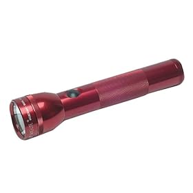  MAGLITE S2D036 Heavy-Duty 2-D Cell Flashlight, Red