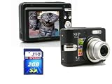 SVP DC-936-Black 9MP 3x Optical Zoom 2.4 LCD Face / Smile Detection Digital Camera (Free-2GB High Speed SD Card)