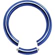 12 Gauge Blue Anodized Titanium Segment Ring