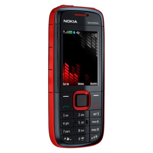 Nokia - 5130 XpressMusic - Téléphone portable - Bluetooth - mp3 - Radio FM - MicroSD - Noir / Rouge