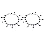Sterling Silver Lapiz Gemstone Anklet Bracelets Pair 10.25 Inches