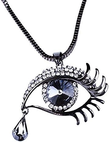 Angle Jewelry Crystal Oval Teardrop Bead Eye Shape Design Pendant