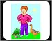 Mouse Pad with humans, human, body, individuals, people, individual, child, pet, persons, farm, person, duck