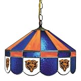 NFL Chicago Bears 16-Inch Diameter Stained Glass Pub Light