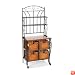 SEI Iron/Wicker Baker's Rack