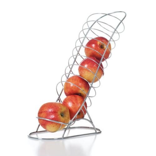Chef Buddy Fruit Chute - Holds Your Apples and Oranges - Chromed Steel Chef Buddy Fruit Chute - Holds Your Apples and Oranges - Chromed Steel