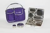 PlanetBox Lunchbox - Purple Carry Bag with Groovy Magnets - Stainless Steel Lunchbox PlanetBox Lunchbox - Purple Carry Bag with Groovy Magnets - Stainless Steel Lunchbox