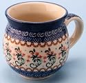 Polish Pottery 12 oz. Ladies Bubble Mug