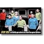 Star Trek Poster ~ Kirk, Spock, Sulu ~ Original 70's TV Cast ~ 24x36"