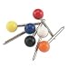 Office Products : Map Tacks with 3/16" Head, 3/8" Point, Assorted Colors, 100/Box GEMMTA