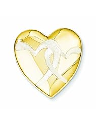 Genuine .925 Sterling Silver 23mm Gold-Plated Linked Hearts Heart Slide Locket 5.1 Grams. 100% Satisfaction Guaranteed.