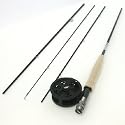 FTD - Fladen Fly Fishing Rod & Reel Set - Vantage 240cm/8ft AFTMA 4 Fly Rod & Power Fly AFTMA 4-5 680 Reel - now featuring a FTD shoulder carry bag - made with the traveller in mind!