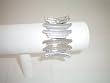 Bracelet Stretch Modern Design Silver Color
