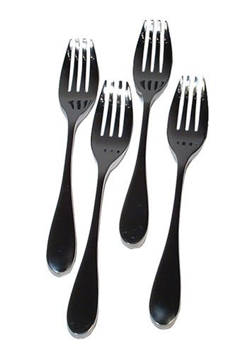 Knork Flatware Gloss Finish Stainless Steel Knorks, Set of 4