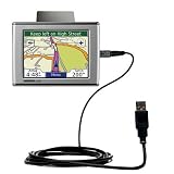 Classic Straight USB Cable for the Garmin Nuvi 650 with Power Hot Sync and Charge capabilities - Gomadic Brand w/ TipExchange Technology