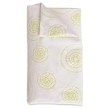 Brica Fold N' Go Bassinet Standard Fitted Sheet, White/Green