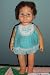 Vintage 1962 Tiny Chatty Cathy Baby Doll with Original Outfit (Embroidered 