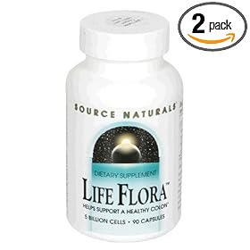 Source Naturals Life Flora, 5 Billon Cells, Capsules, 90 capsules (Pack of 2)