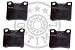 Produkt-Bild: BREMSEN - BREMSBELAG / BREMSBEL&Auml;GE HINTEN PEUGEOT 406 Break (8E/F), 607 (9D, 9U), 406 Coupe (8C), 406 (8B) 11/1995 -