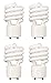Sterl Lighting – 18 Watt T5 CFL GU24 Light Bulb Base Twist Lock Mini Spiral for Bathroom or Hallway Lighting Compact Fluorescent Lamp 18W 120V 4.13 Inch 1080Lm 2 Pin 4100K Cool White – 4 Pack
