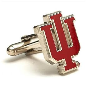 Indiana Hoosiers NCAA Logo'd Executive Cufflinks w  Jewelry Box