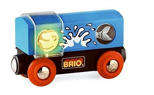 Childrens Toyshop  Toys : BRIO 33550 Wooden Railway System: Light & Sound Bubble Wagon