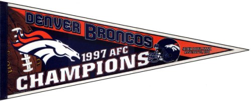 Buy Denver Broncos 1997 AFC Champions Pennant by Wincraft