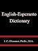English-Esperanto Dictionary - J. C. O'connor, Ph.Dr., M.A.