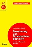 Eigenschaften Vogel Buchverlag  / Berechnung von Druckbehälter-Bauteilen