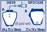 EBC Brake DP21328 Front Premium Organic Pads