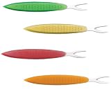 Animal House Sardine Forks, Set of 4 Assorted Colors