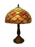 Warehouse of Tiffany 2568(PS138)+MB06 Tiffany style Fish Scale Table Lamp, Purple 415C8c2jWZL. SL160 Warehouse of Tiffany 2568(PS138)+MB06 Tiffany style Fish Scale Table Lamp, Purple