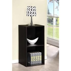 FURINNO Hidup TROPIKA Eco Modular Open Cube Bookcase Tall Storage with Shelf, 11013