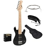 New 30" Kids Black Electric Guitar With Amp & Much More Guitar Combo Accessory Kit