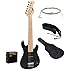 New 30" Kids Black Electric Guitar With Amp & Much More Guitar Combo Accessory Kit