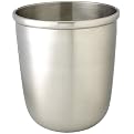 Brushed Metal Wastebasket