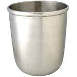 Brushed Metal Wastebasket