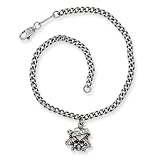 Stainless Steel Designer's 9.5in Anklet